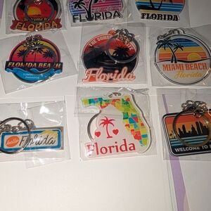 Lot Of 9 Florida Souvenir KeychainsBrand new, all individually wrapped